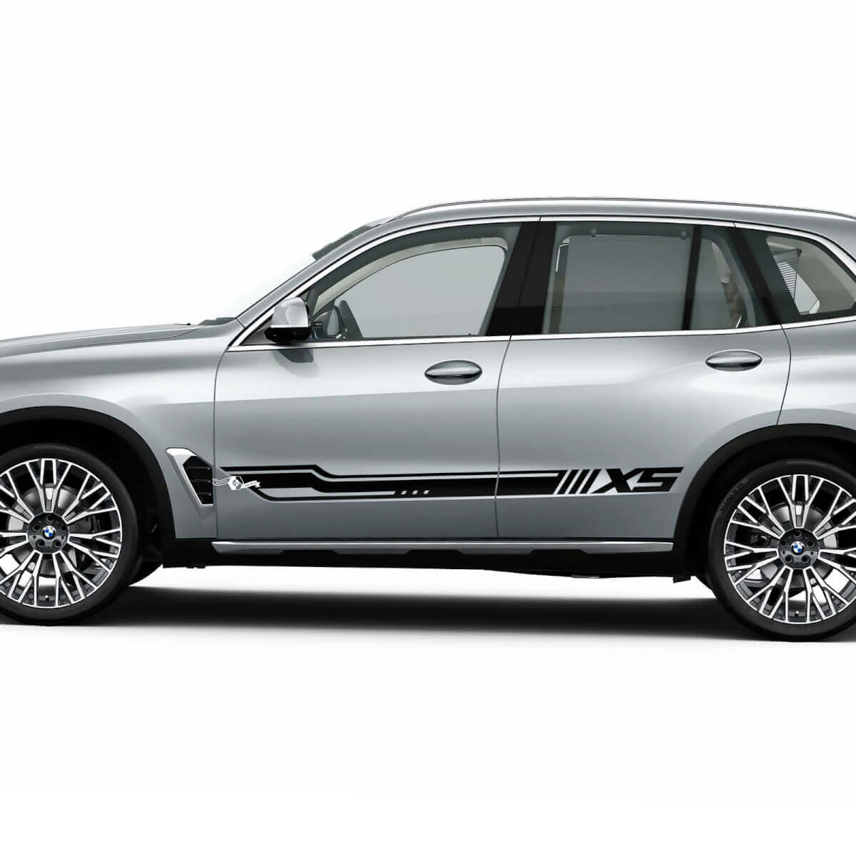 Kit di adesivi per decalcomanie a strisce laterali Dynamic Racing per BMW X5 G05 - Grafica in vinile personalizzata
