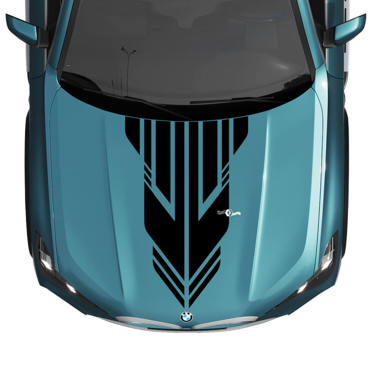 BMW X5 G05 Hood Custom Accent Stripe Decal Strobe - Adesivi grafici in vinile
