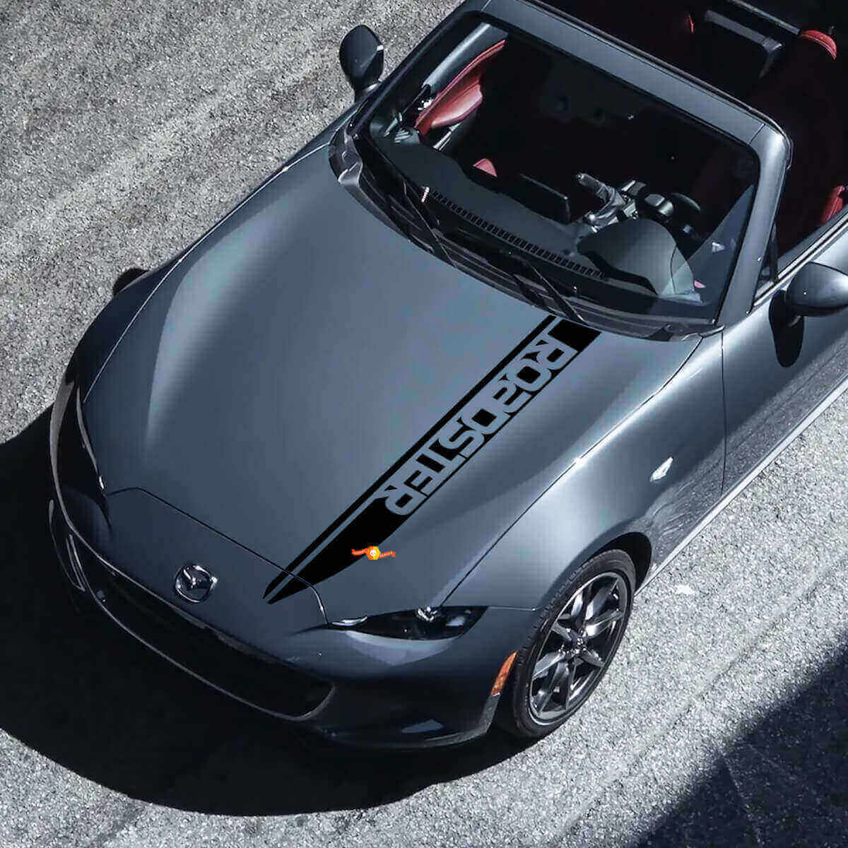 Adesivo in Vinile Lettere Roadster Striscia Cofano per Mazda MX-5 Miata
