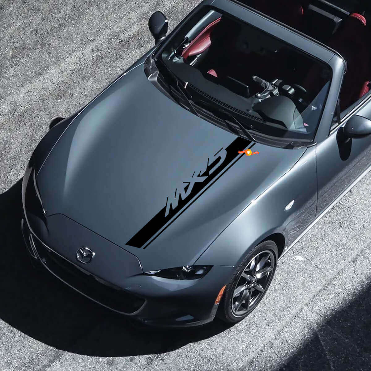 Adesivo decalcomania a strisce per cofano Roadster Mazda MX-5 Miata - adesivo in vinile personalizzato
