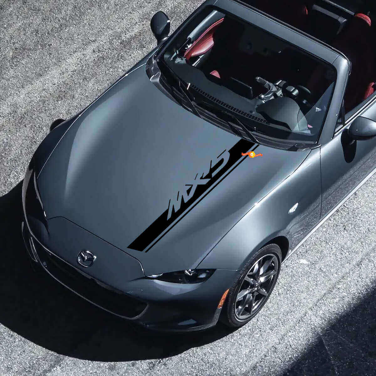Adesivo in vinile con scritta MX-5 per cofano Mazda MX-5 Miata