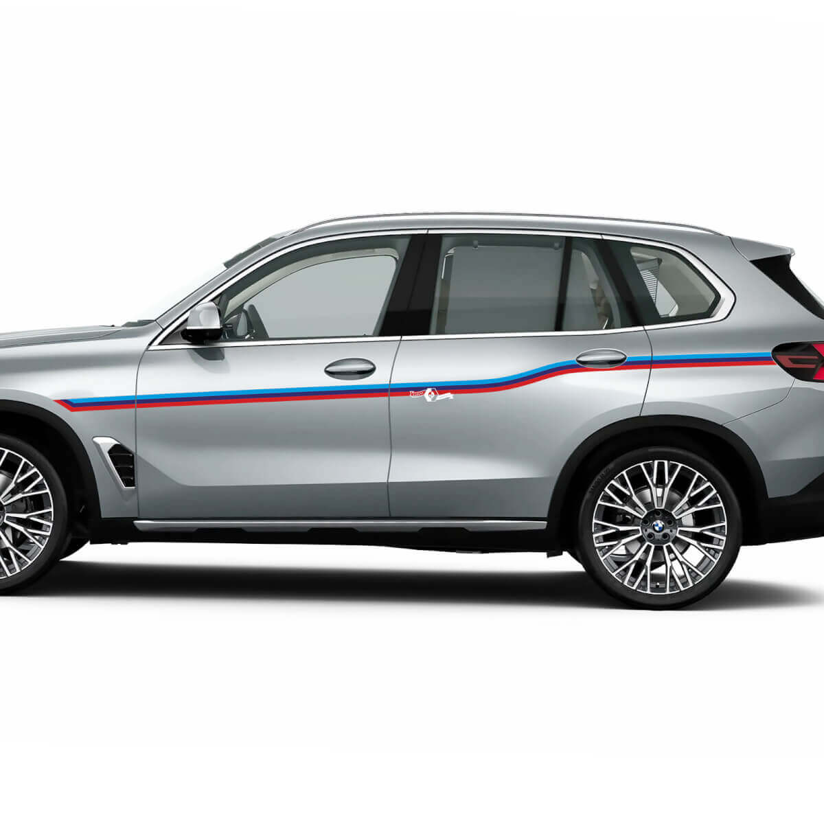 Kit adesivi in vinile strisce laterali M-Style Racing per BMW X5 G05