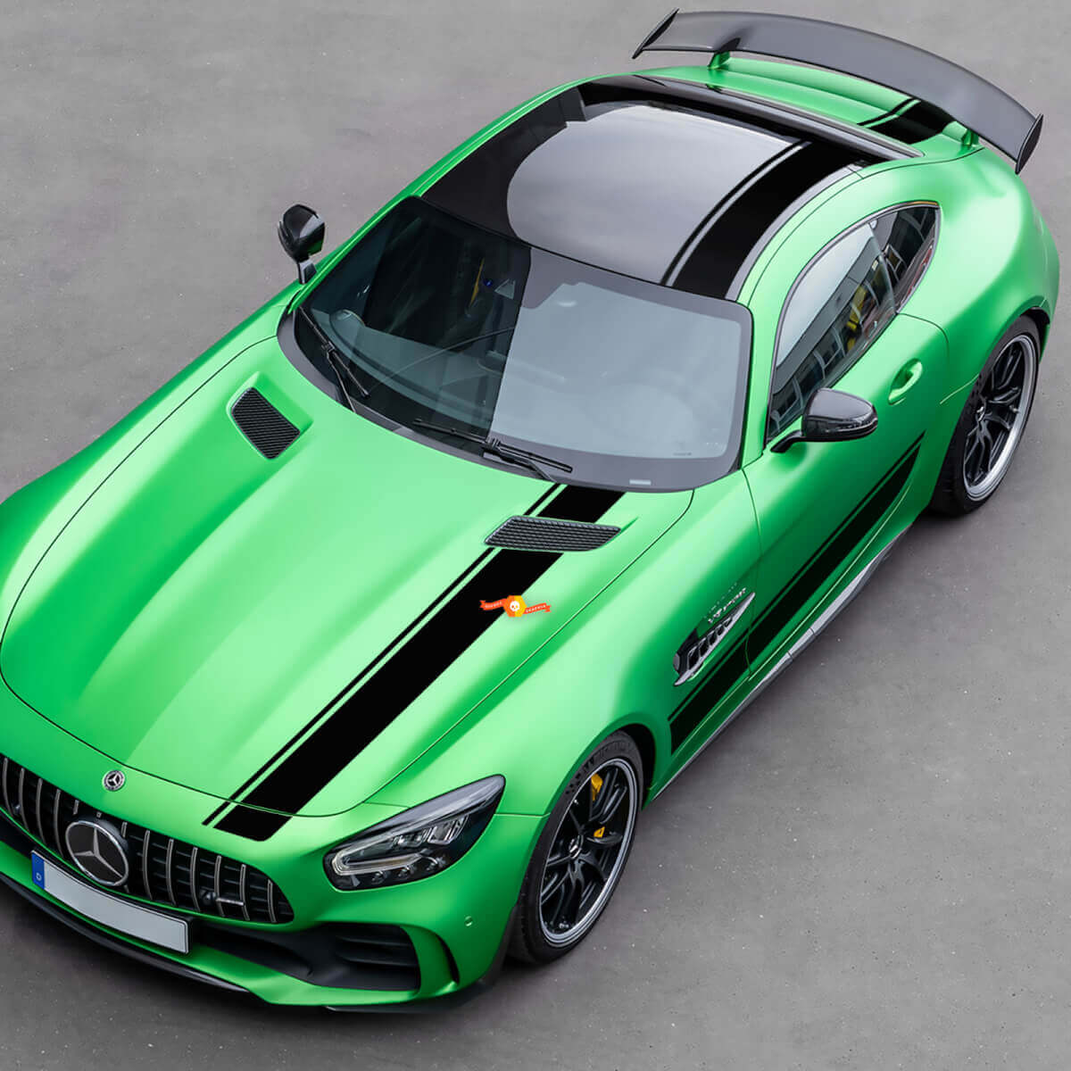 Adesivi in Vinile con Strisce Kit Completo Stile Racing per Mercedes-Benz AMG GT R Pro