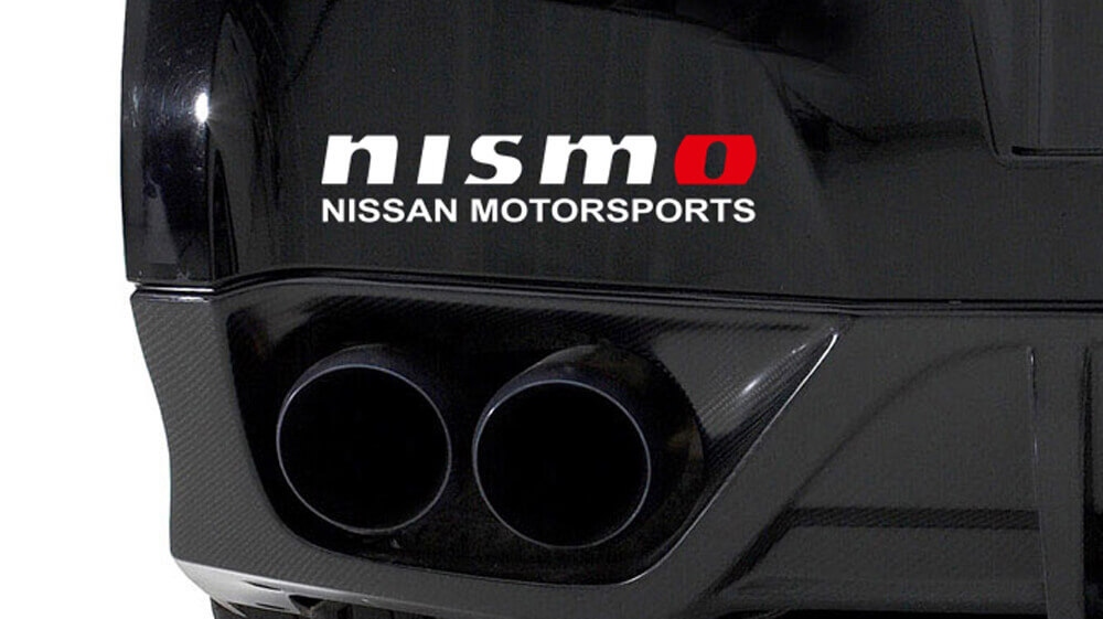 Set di Adesivi Vinile Laterali Posteriori Stile Nismo per Nissan GTR Altima 350Z 370Z