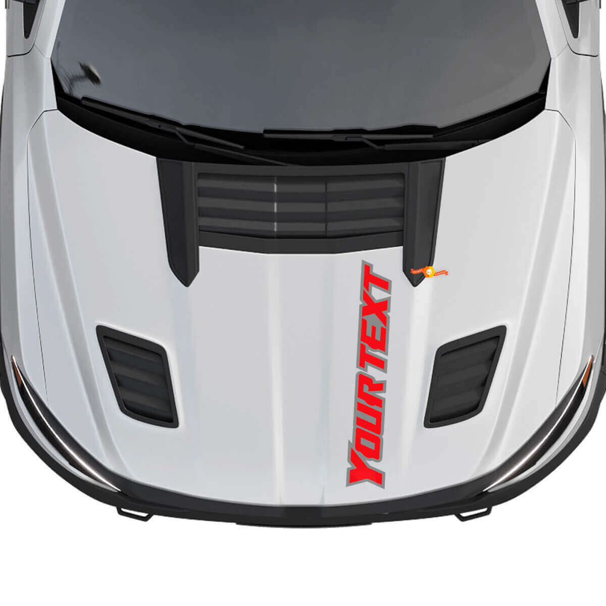 Adesivo in Vinile con Lettere Contornate Personalizzate per Cofano Dodge Ram 1500
