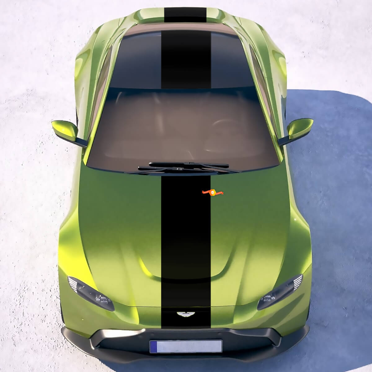 Adesivi in vinile a strisce da corsa per carrozzeria per Aston Martin Vantage