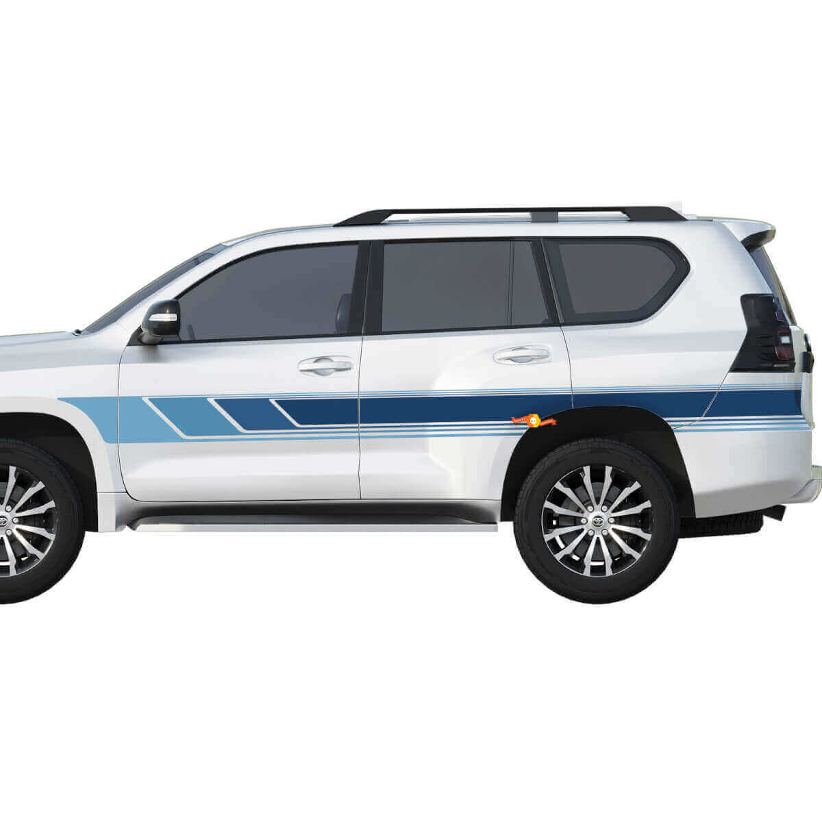 Kit di adesivi per decalcomanie in vinile a strisce per porte grafiche Old school Retro Vintage Lexus GX o Toyota Land Cruiser
