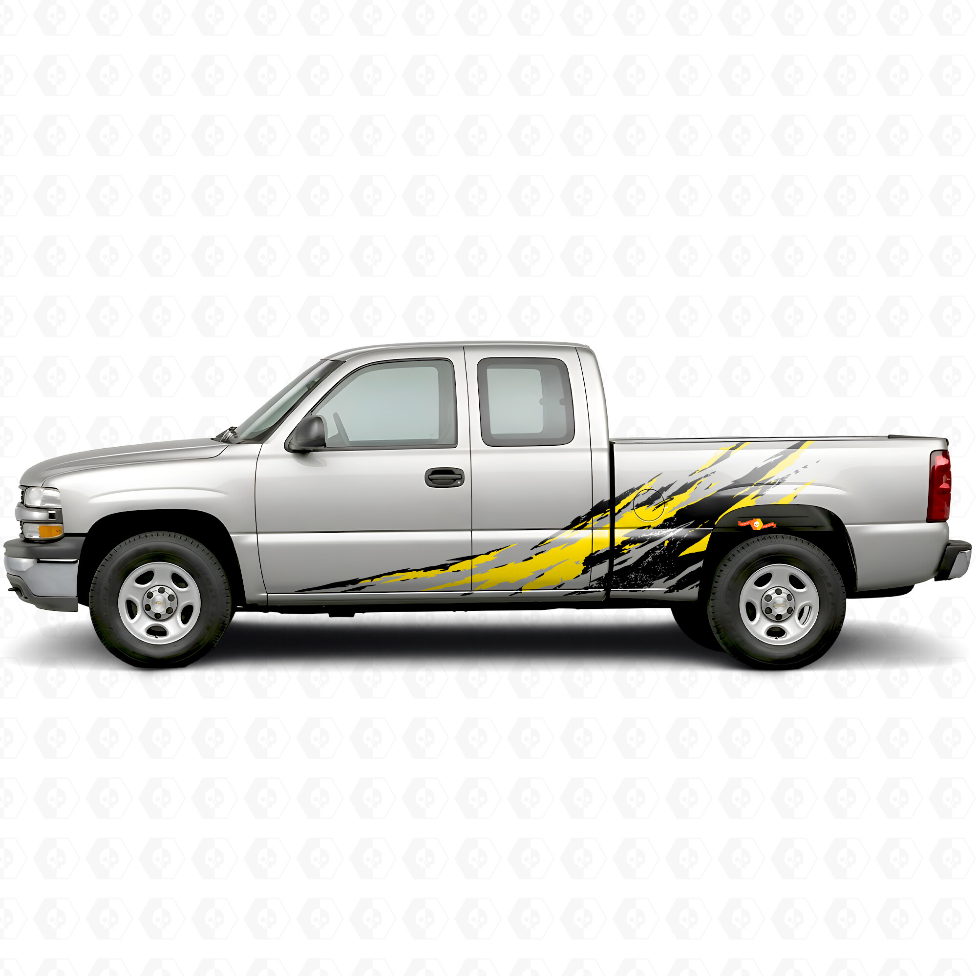 Strisce in vinile usurate per portiera e lato cassone per Chevrolet Silverado 1500 GMT800 1999-2007