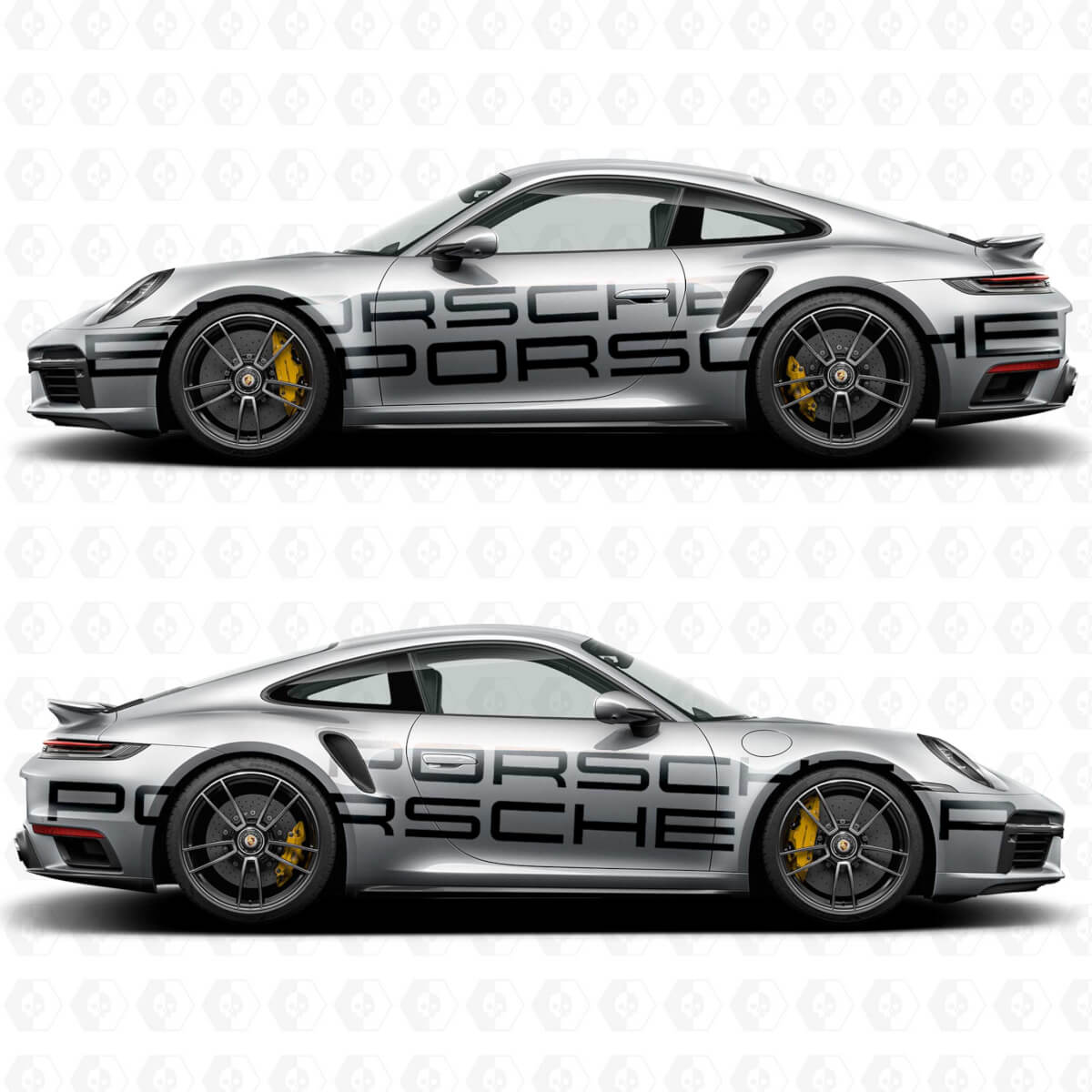 Adesivo decalcomania logo laterale Porsche 911 Carrera Cup Race

