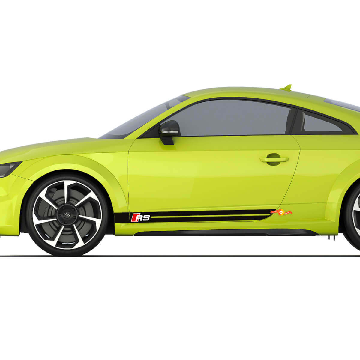 Audi TT RS Strisce laterali lampeggianti da corsa sportiva Adesivi con logo
