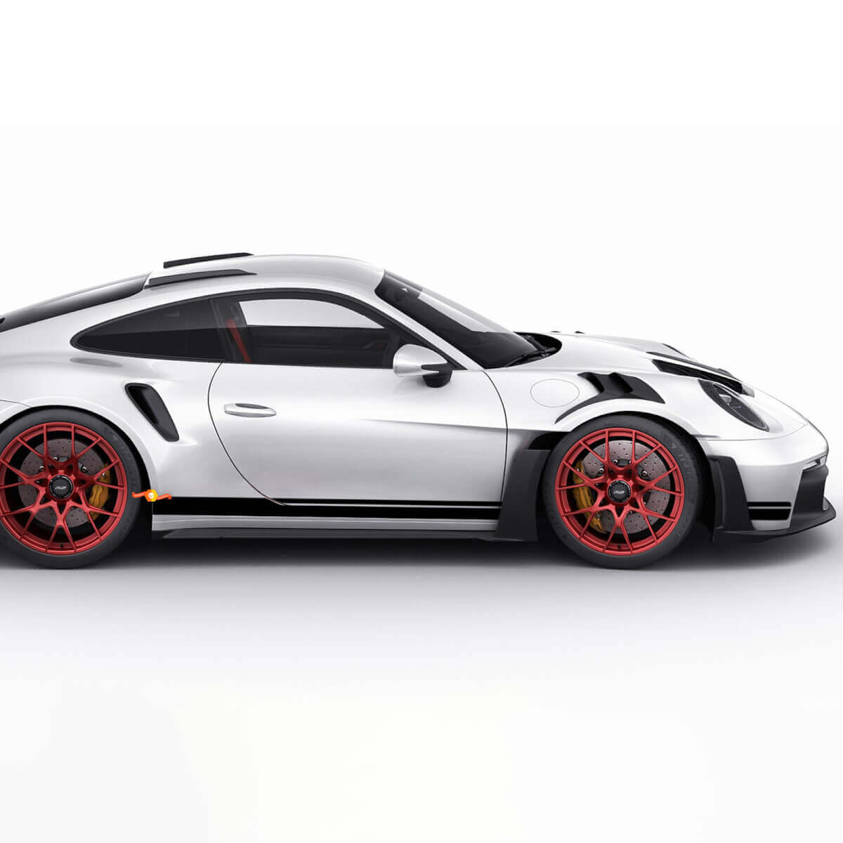 Lati a strisce Porsche 911 GT2 RS - Grafica personalizzata per decalcomanie in vinile

