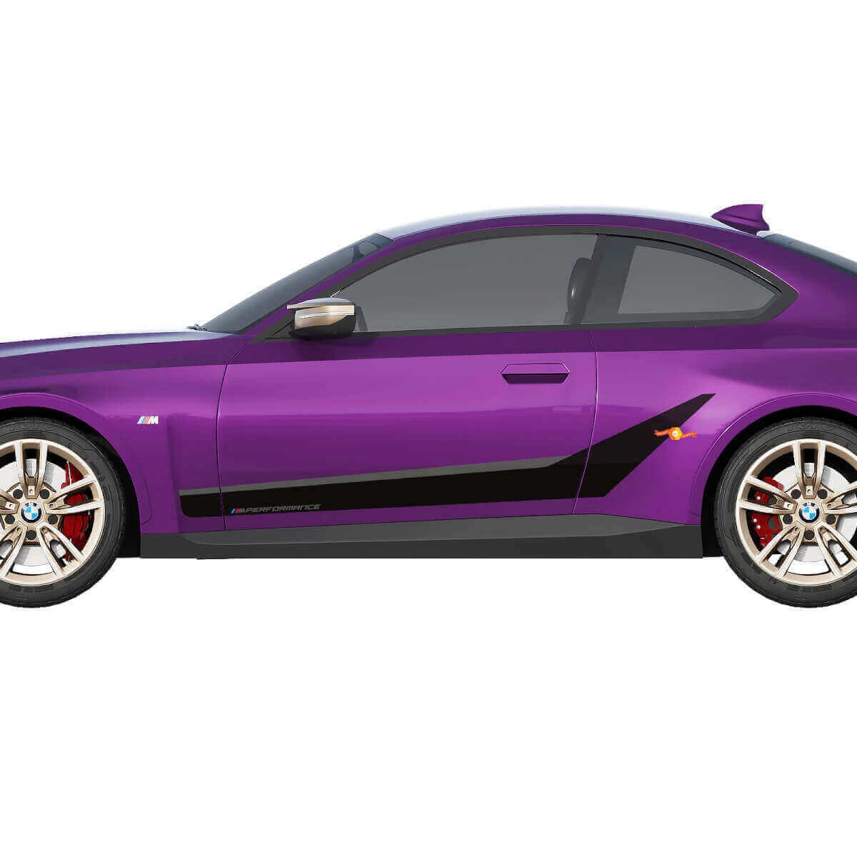 Kit Adesivi in Vinile M Performance Strisce Laterali per BMW M240i G42