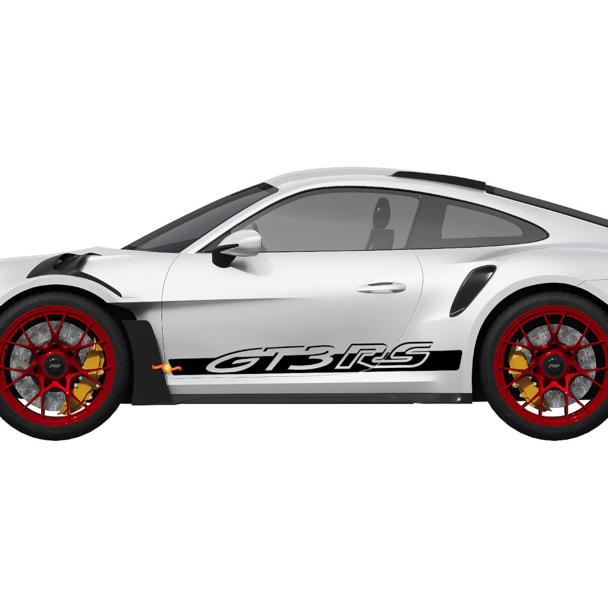 Adesivo decalcomania kit strisce laterali Porsche 911 - 991 Gt3 RS GT3RS 2

