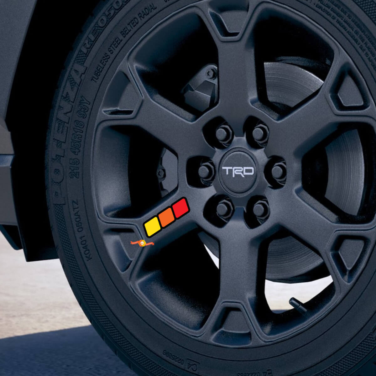 Kit Adesivi in Vinile per Cerchi Stile Vintage per Auto Toyota