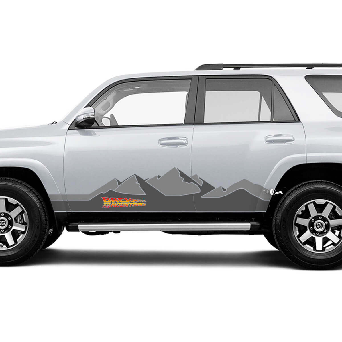 Kit di Adesivi in Vinile Back to the Mountains Side per Toyota 4Runner