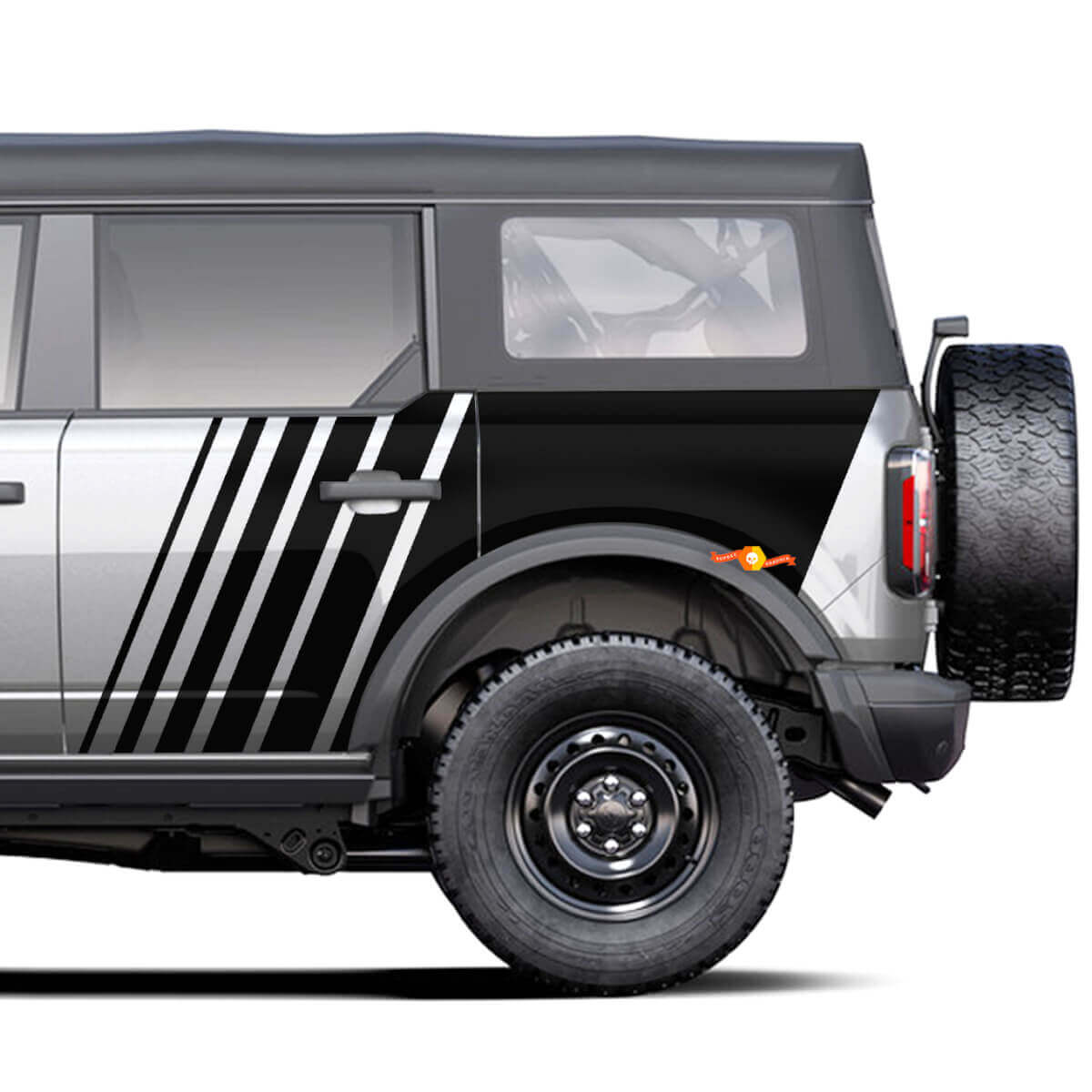 Adesivi per decalcomanie laterali a strobeo per la ford bronco

