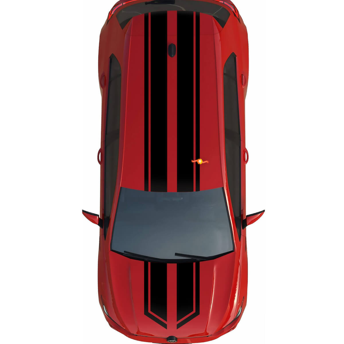 Decalcomania in vinile doppie strisce per Volkswagen Golf R 7 Mk7R Gti
