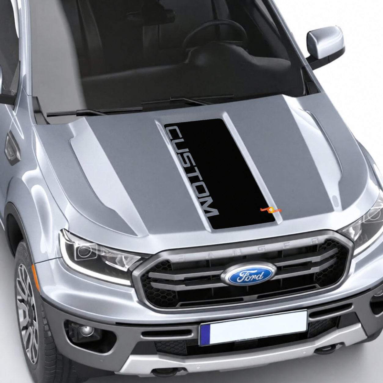 CUSTOM Edge Letter Center Hood Panel Cofano Adesivo in vinile per Ford Ranger
