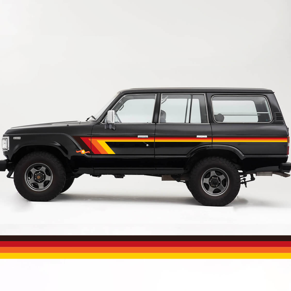 Kit strisce vintage retrò Toyota Land Cruiser FJ60
