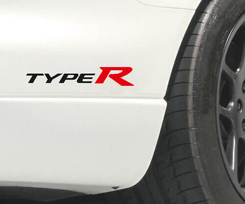 Adesivi in Vinile Stile Type R per Honda Civic Accord Integra
