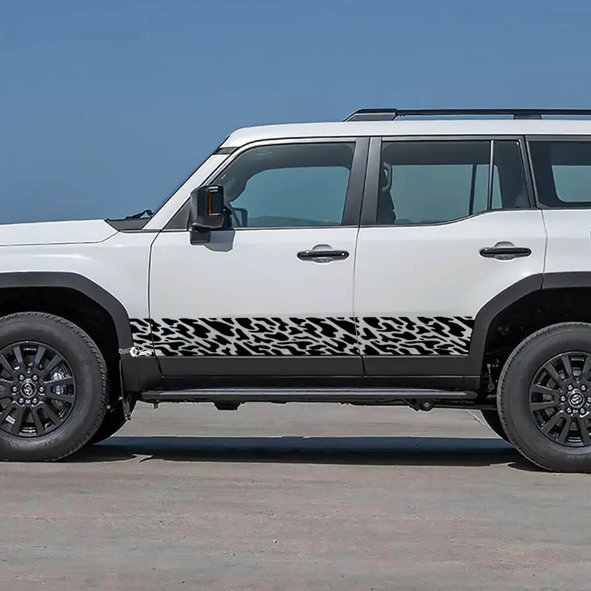 Toyota Land Cruiser Pannello basculante Porte laterali Splash Decalcomanie Adesivi in ​​vinile Grafica
