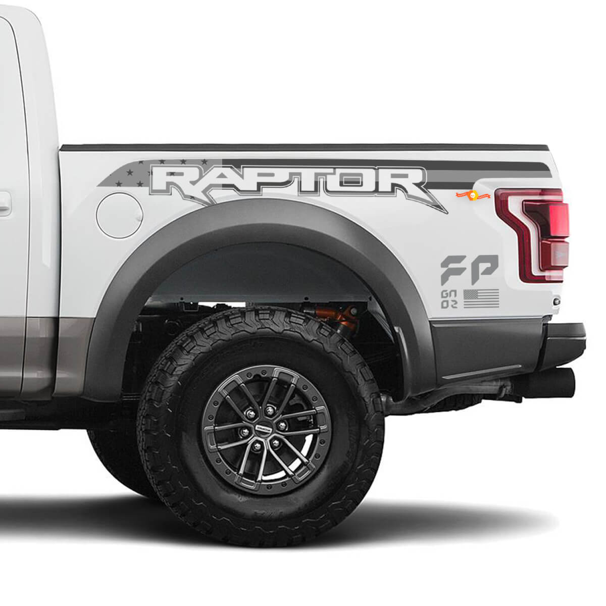 Ford Raptor F150 FP quarto posteriore bandiera americana adesivi decalcomanie in vinile
