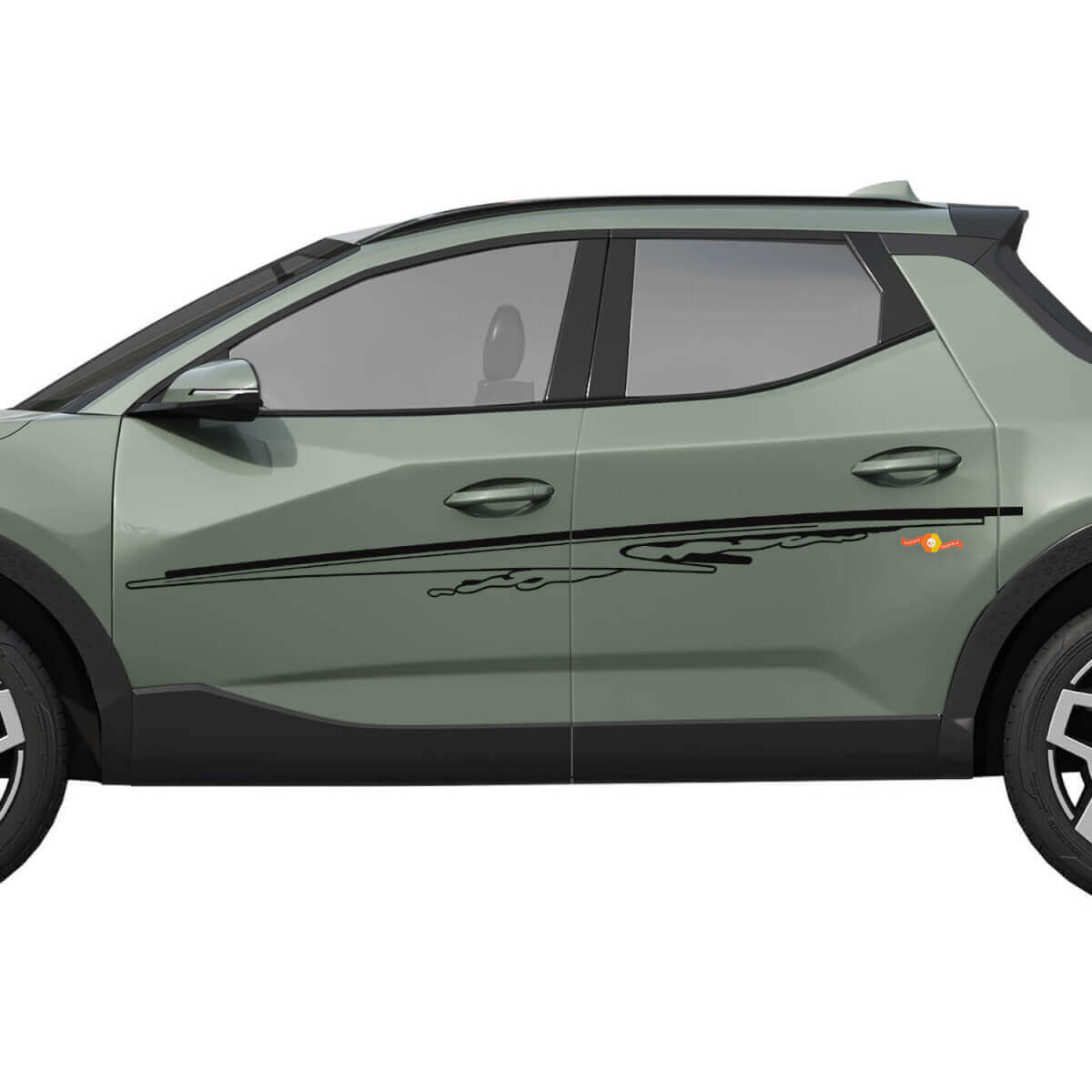Grafica per adesivi in ​​vinile per porte laterali Rally adatta per Hyundai Santa Cruz
