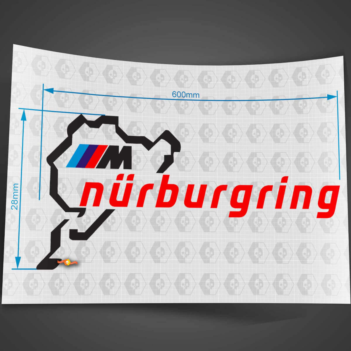 Adesivo decalcomania in vinile da corsa per carrozzeria BMW Motorsport M Nürburgring Ring Hood
