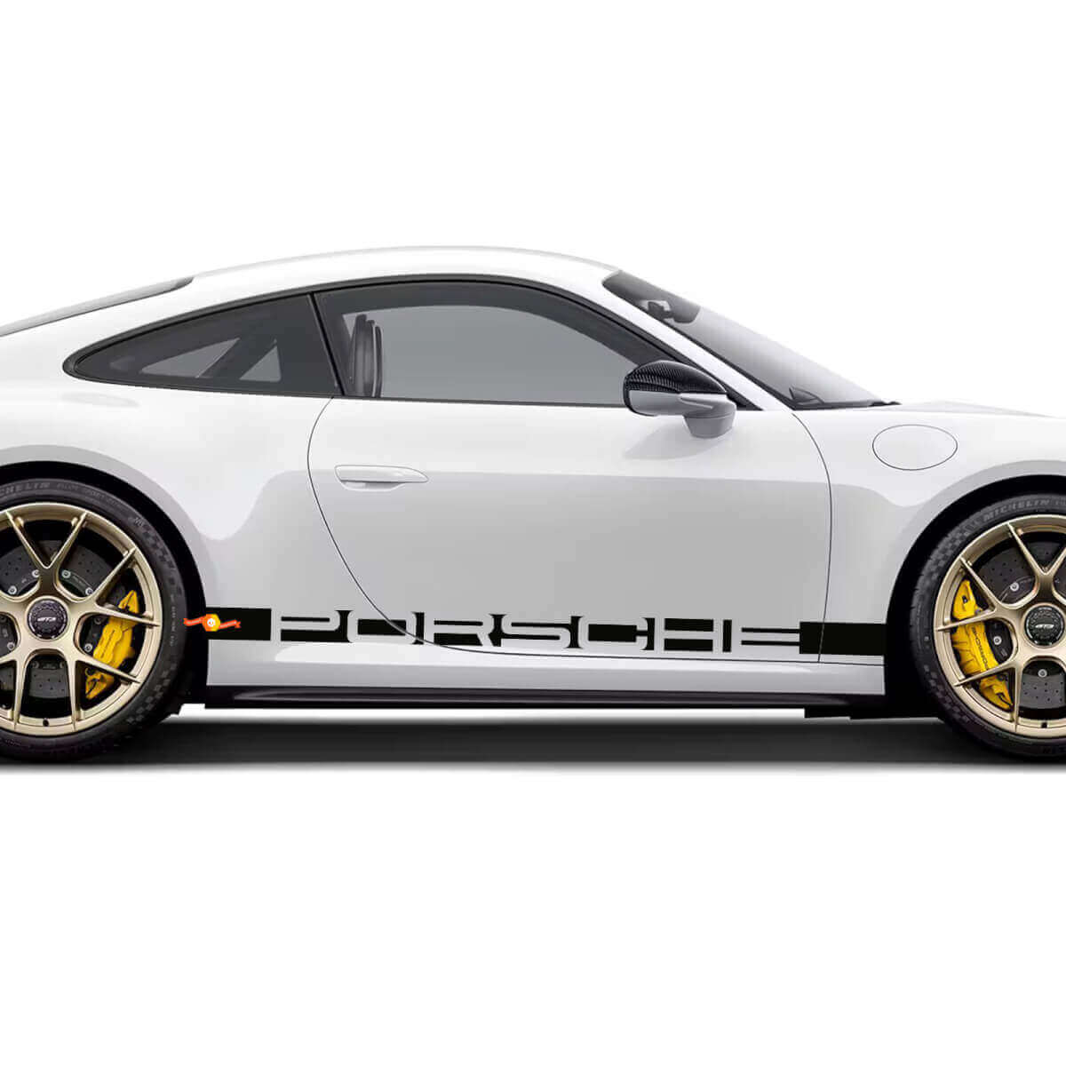 Adesivo Strisce Laterali Con Scritta Porsche Per Porsche 911
