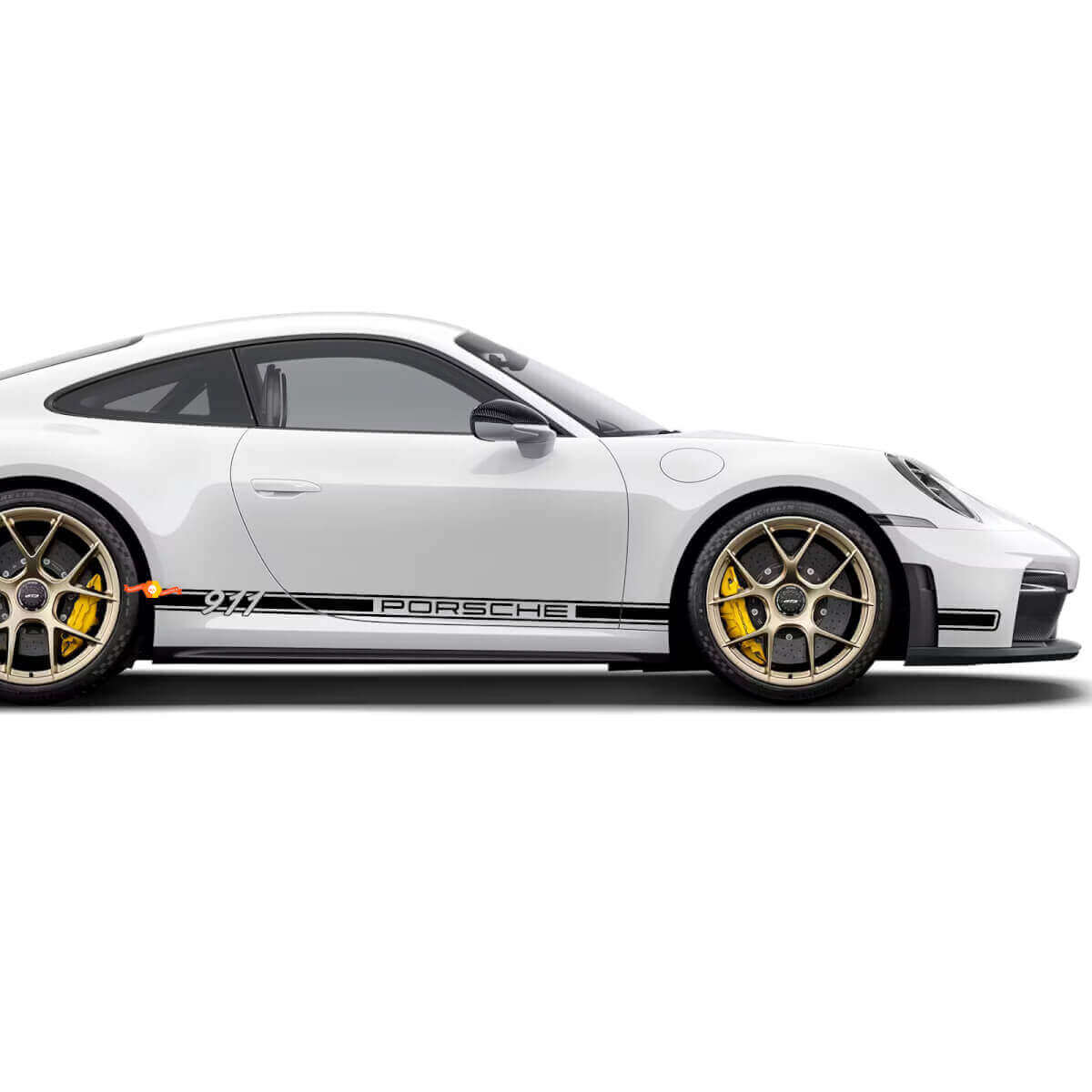 Adesivo Strisce Laterali con Scritta Porsche 2 Per Porsche 911