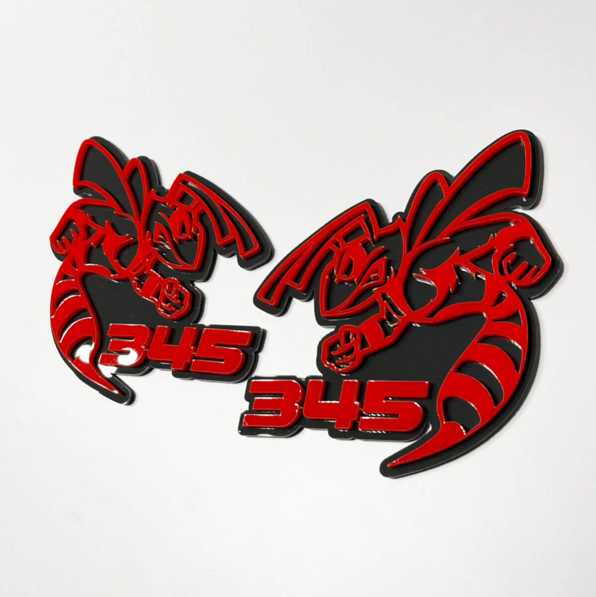 Distintivo 3D Hornet Bee 345 - Emblema personalizzato dei distintivi del portellone posteriore della griglia del parafango per auto e camion 2
