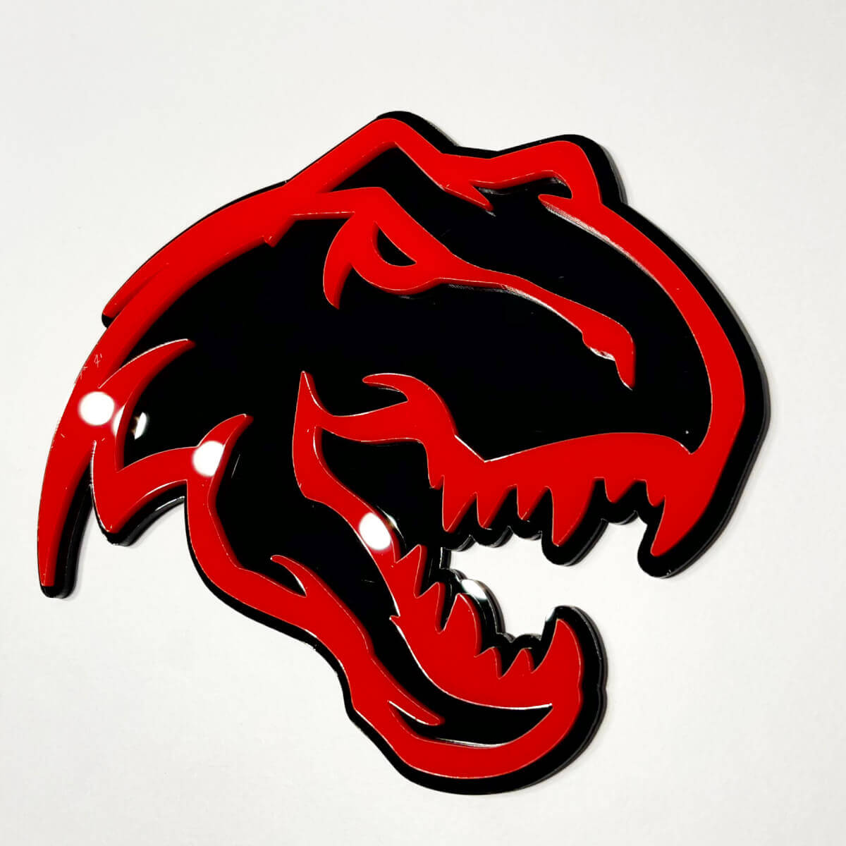 Distintivo 3D di dinosauro T-Rex TRX - Emblema personalizzato dei distintivi del portellone posteriore della griglia del parafango 2
