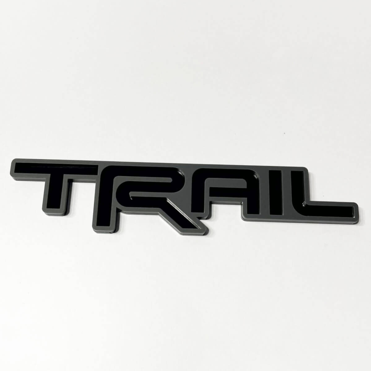 Badge 3D TRAIL – Emblema personalizzato per badge sulla griglia anteriore del portellone posteriore del parafango per Toyota TRD 2
