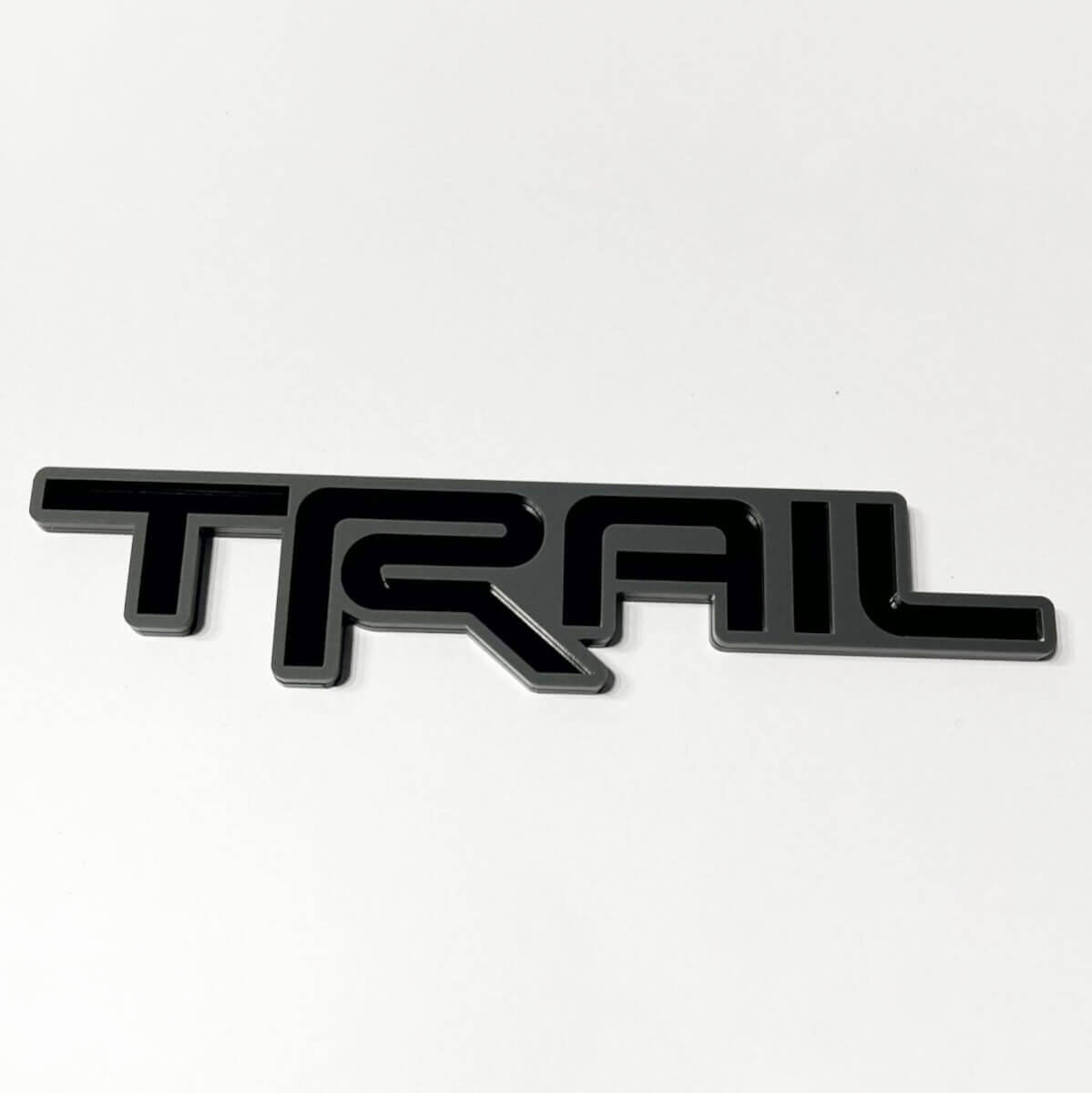 Distintivo parafango posteriore TRAIL 3D 2 pezzi per Toyota TRD