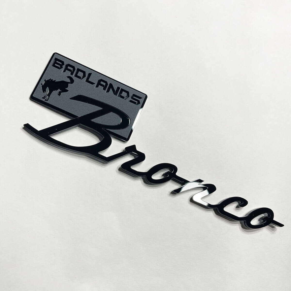 Fregi Paraurti Emblema Portellone Distintivo 3D 3 per Bronco Badlands