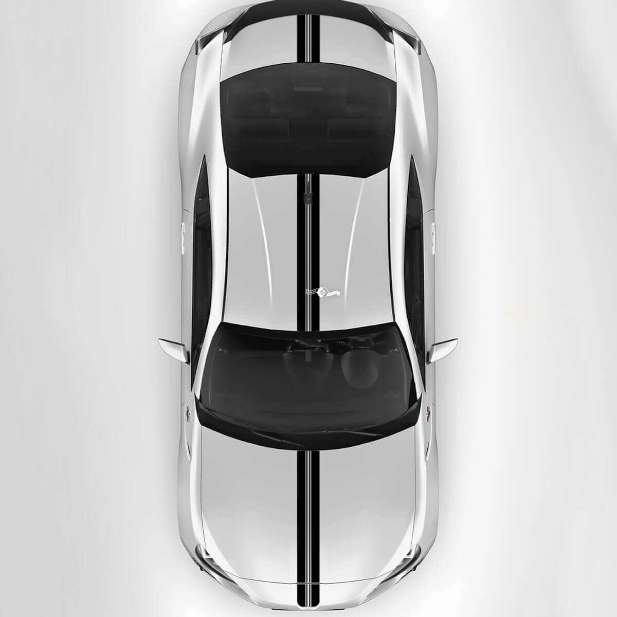 Toyota GR86 cofano tetto tronco Racing strisce grafiche decalcomanie adesivi 3
