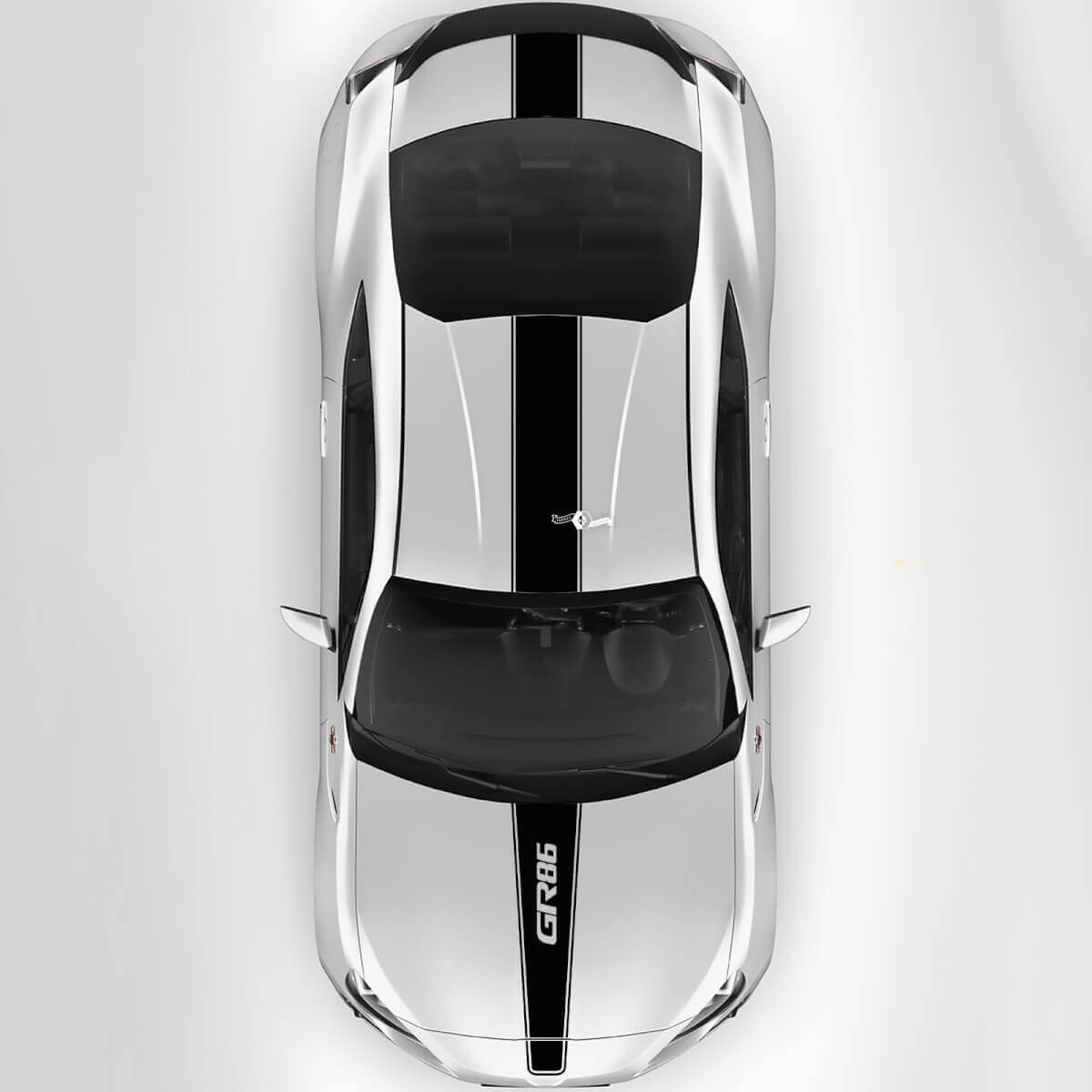 Adesivi Grafiche Strisce da Corsa Cofano Tetto Bagagliaio Logo GR86 Per Toyota GR86