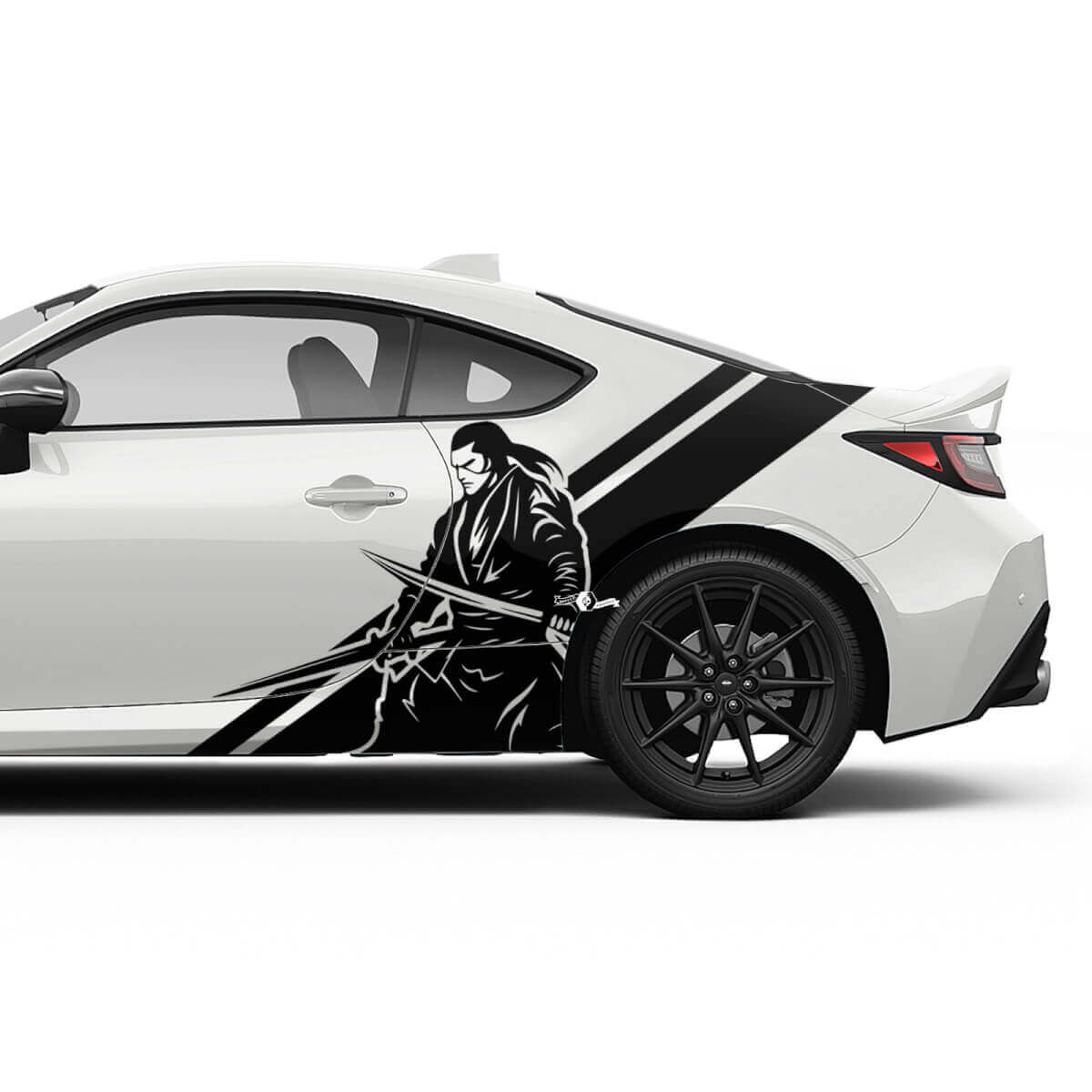 Kit di adesivi in vinile strisce laterali Japan Samurai per Toyota GR86 e Supra