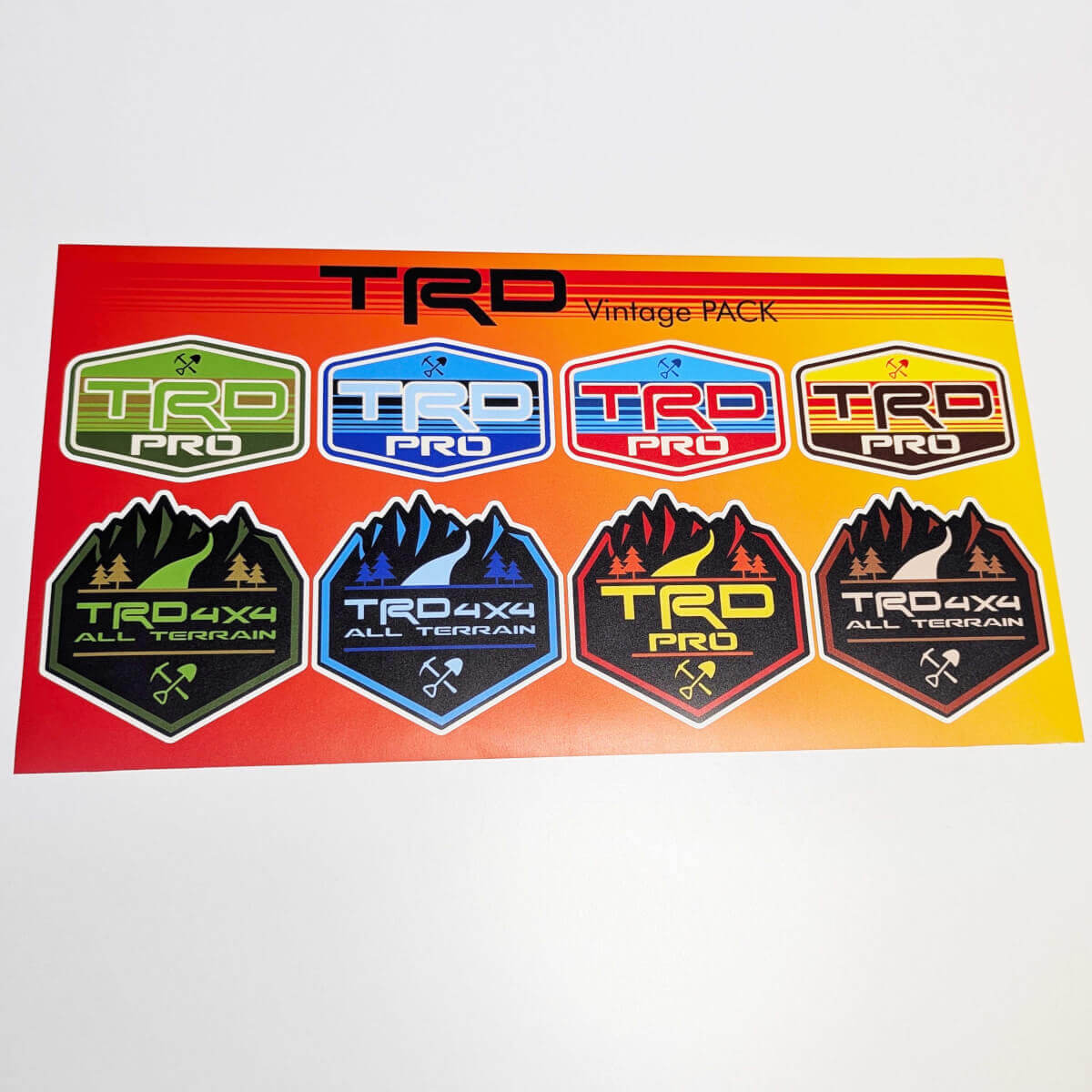 TRD Heritage Retro Vintage Old Style Pacchetto adesivi decalcomanie grafiche
