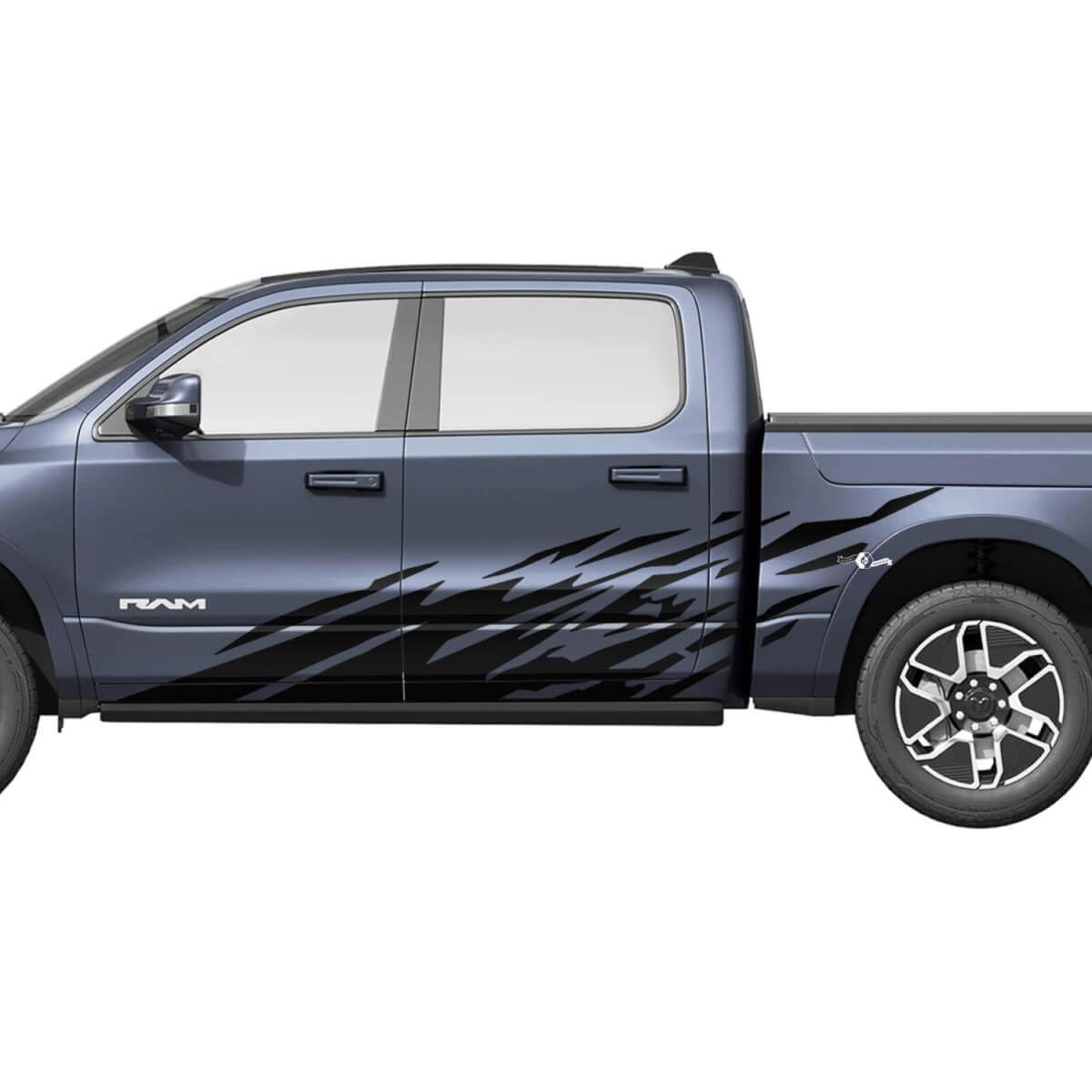 Splash porte laterali camion decalcomanie in vinile adesivi grafica per Dodge RAM 1500 REV 2
