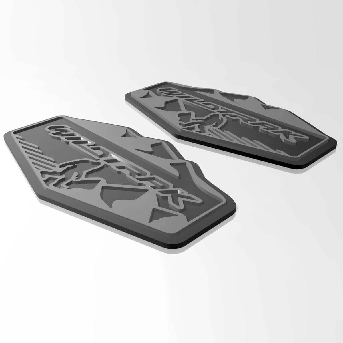 Bronco Wildtrak Bigfoot Yeti Sasquatch Distintivi per parafango Distintivo 3D per emblema del portellone posteriore
