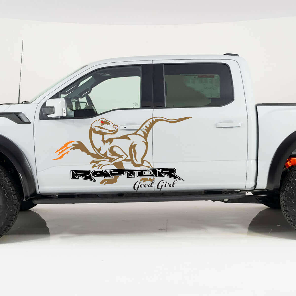 Kit Adesivi in Vinile per Porta Laterale Good Girl Raptor per Musclecar Raptor