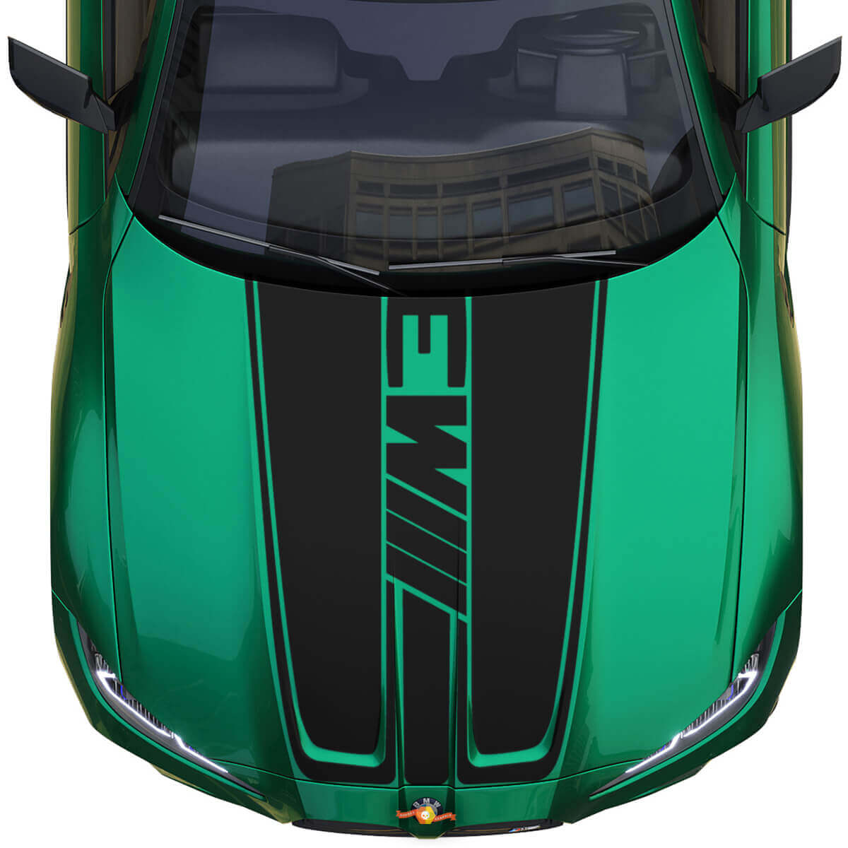 Cofano BMW M4 M3 G80 G82 G83 Adesivo in vinile con logo M Performance
