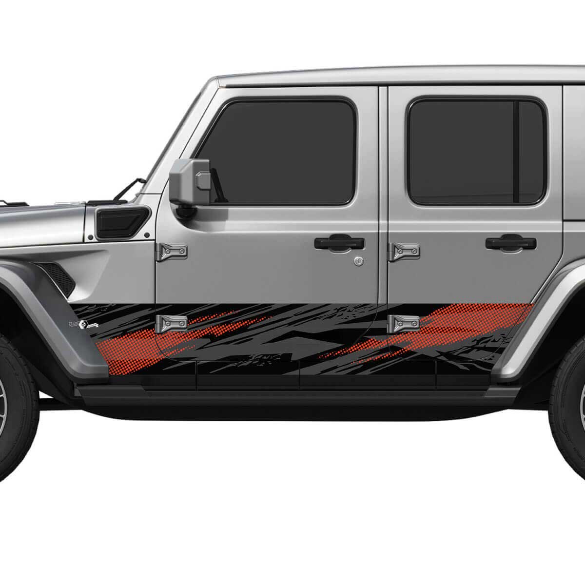 Adesivo Vinilico Camo Splash per Porte Laterali 3 per Jeep Wrangler