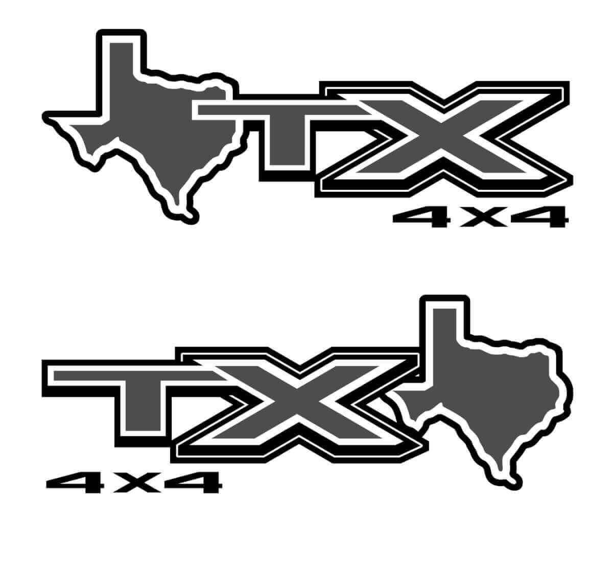 STX Texas 4x4 Mountain decalcomanie per Ford F150 F250 F350 SUPER Duty Truck Adesivo Vinyl
