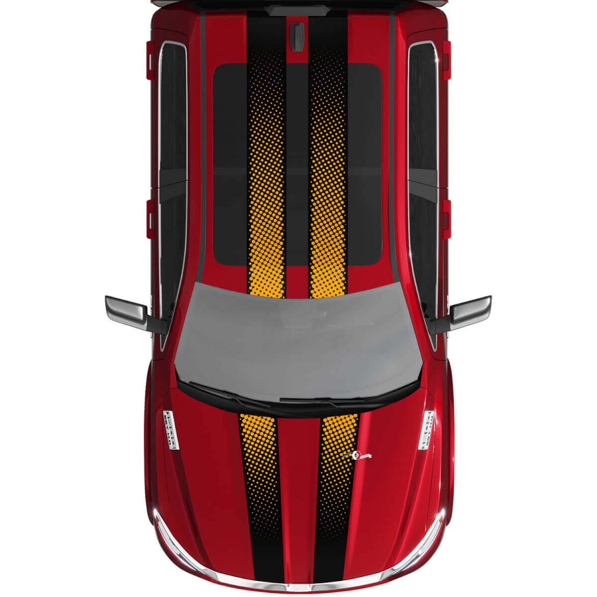 Dual Stripes Decals Adesivi per decalcomanie per Dodge Ram 1500 Tungsteno
