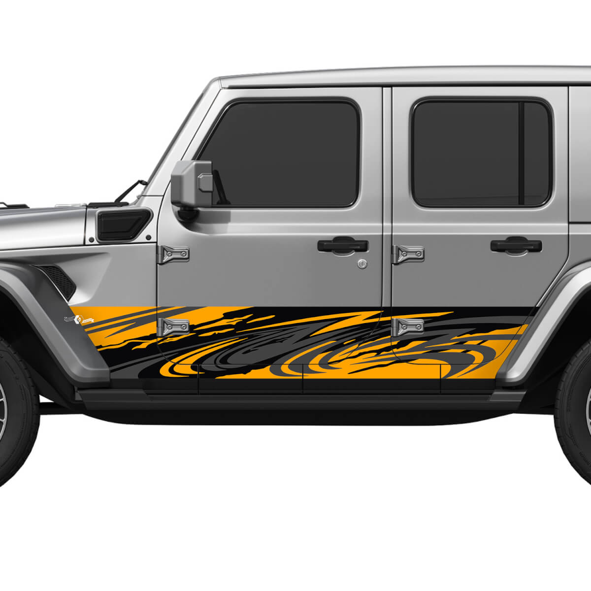 Porte laterali mimeti Tribal Splash Wrap Adesile per decalcomania in vinile Jeep Wrangler
