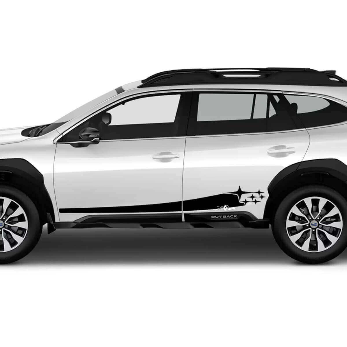 Kit di decalcomanie in vinile per paraurti Suba Stars per Suba Outback