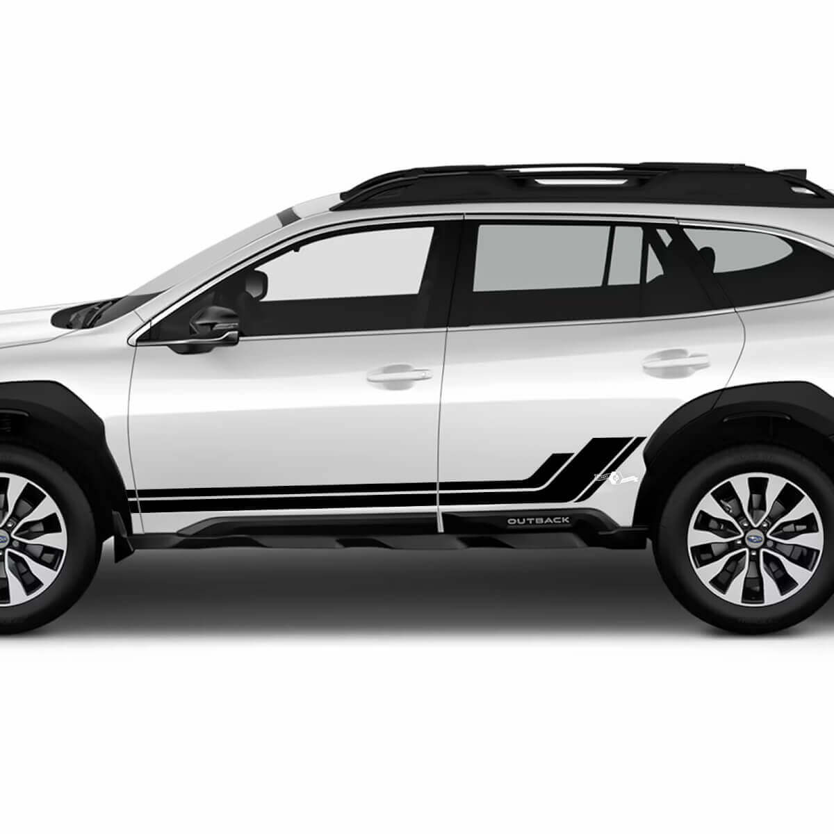 Pannello a bilanciere laterali grafica decalcomania per la decalcomania per Suba Outback
