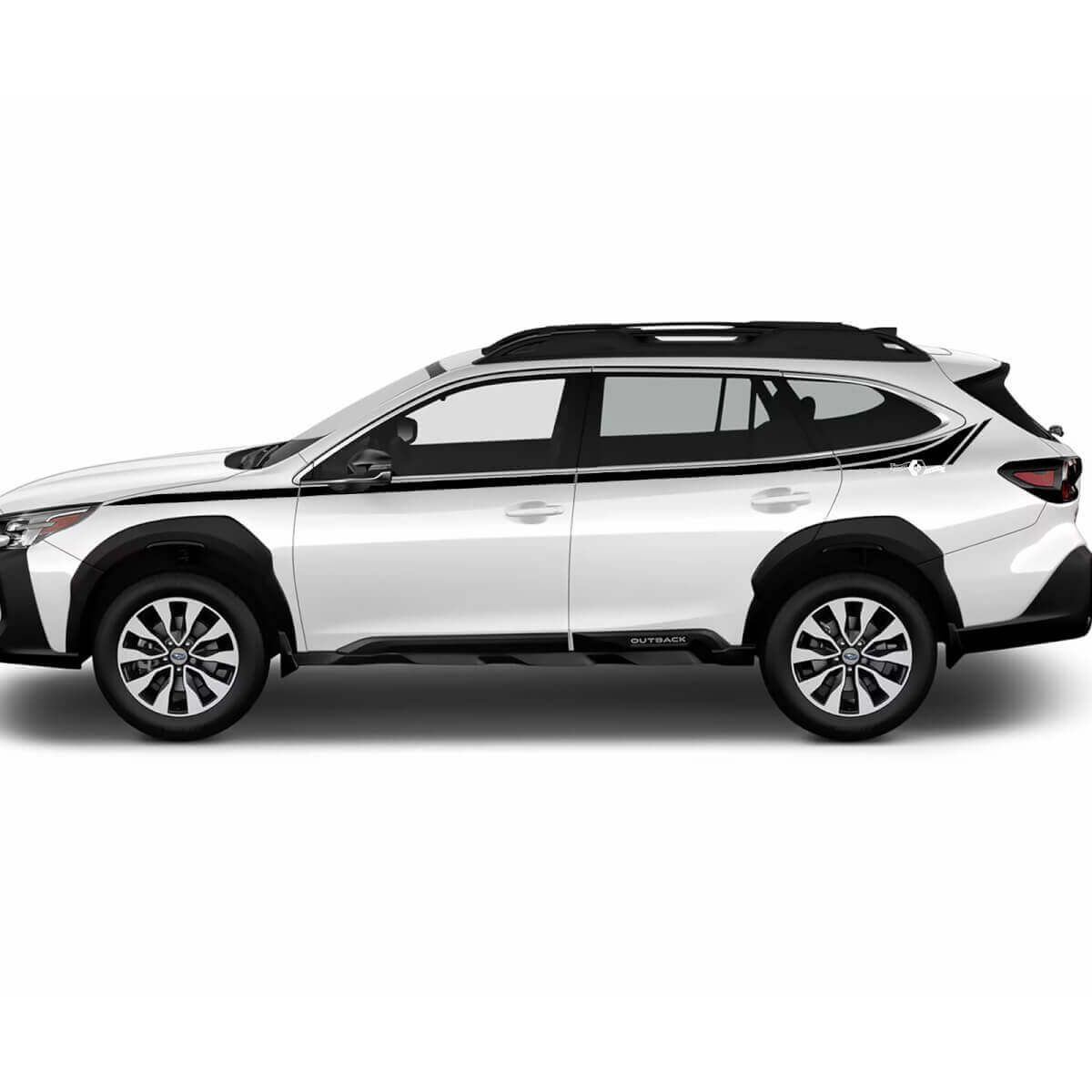 Kit adesivo in vinile striscia superiore porta laterale per Subaru Outback